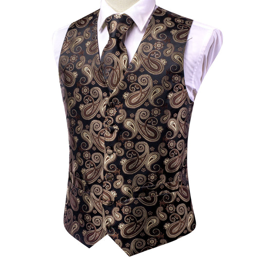 Designer Floral Waistcoat Buy 1 Get 1 Free Random Design in Your Size Silky Novelty Vest Maple Seeds