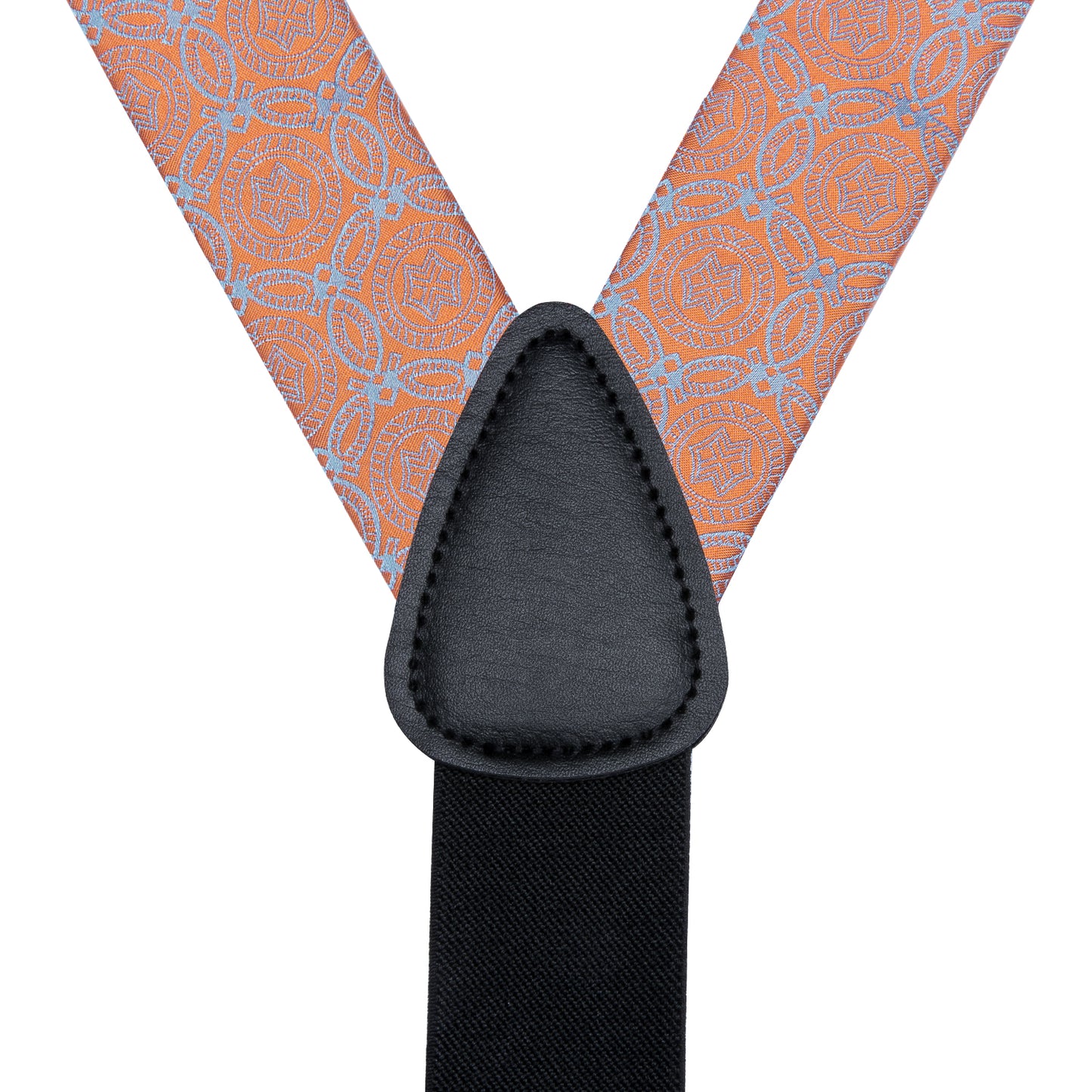 BD3001 Men's Braces Designer Clip Suspender Set [Salmon Floral]