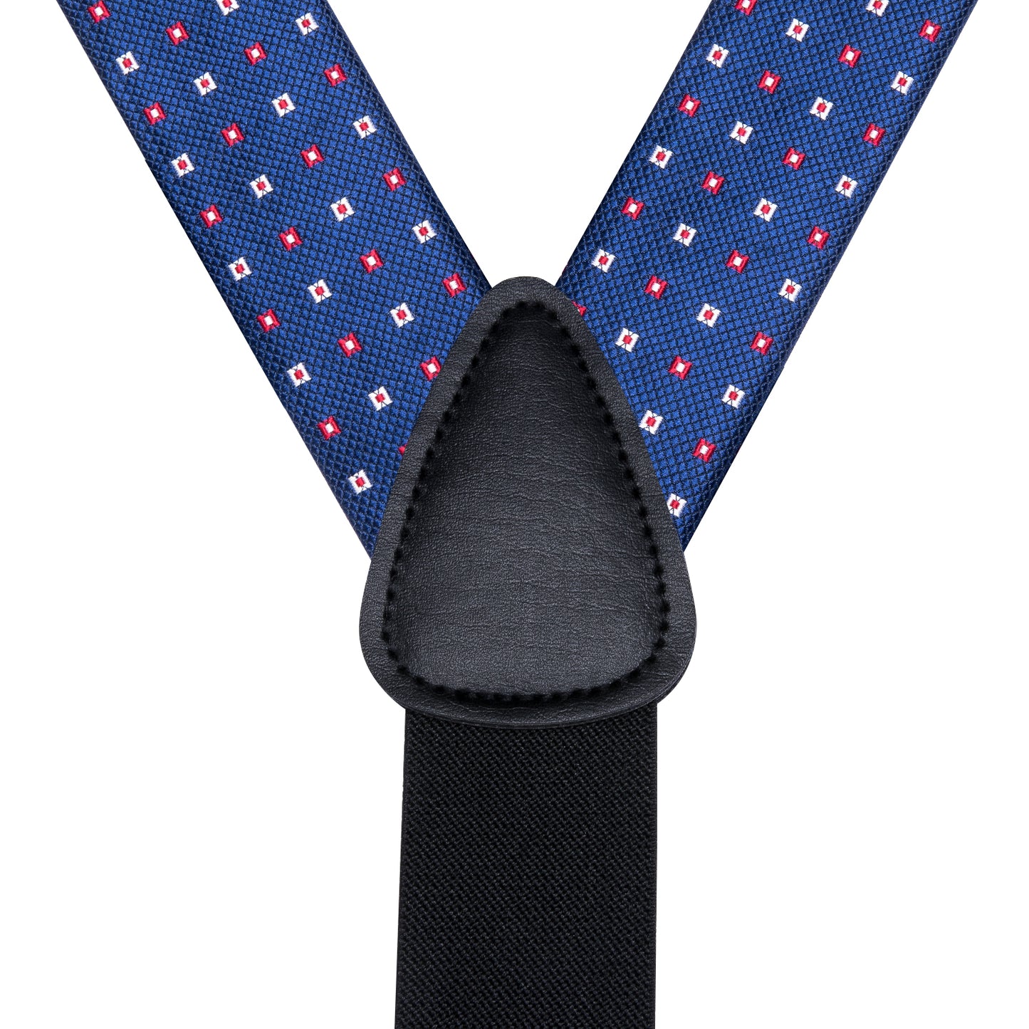 BD3006 Men's Braces Designer Clip Suspender Set [Blue Dots]