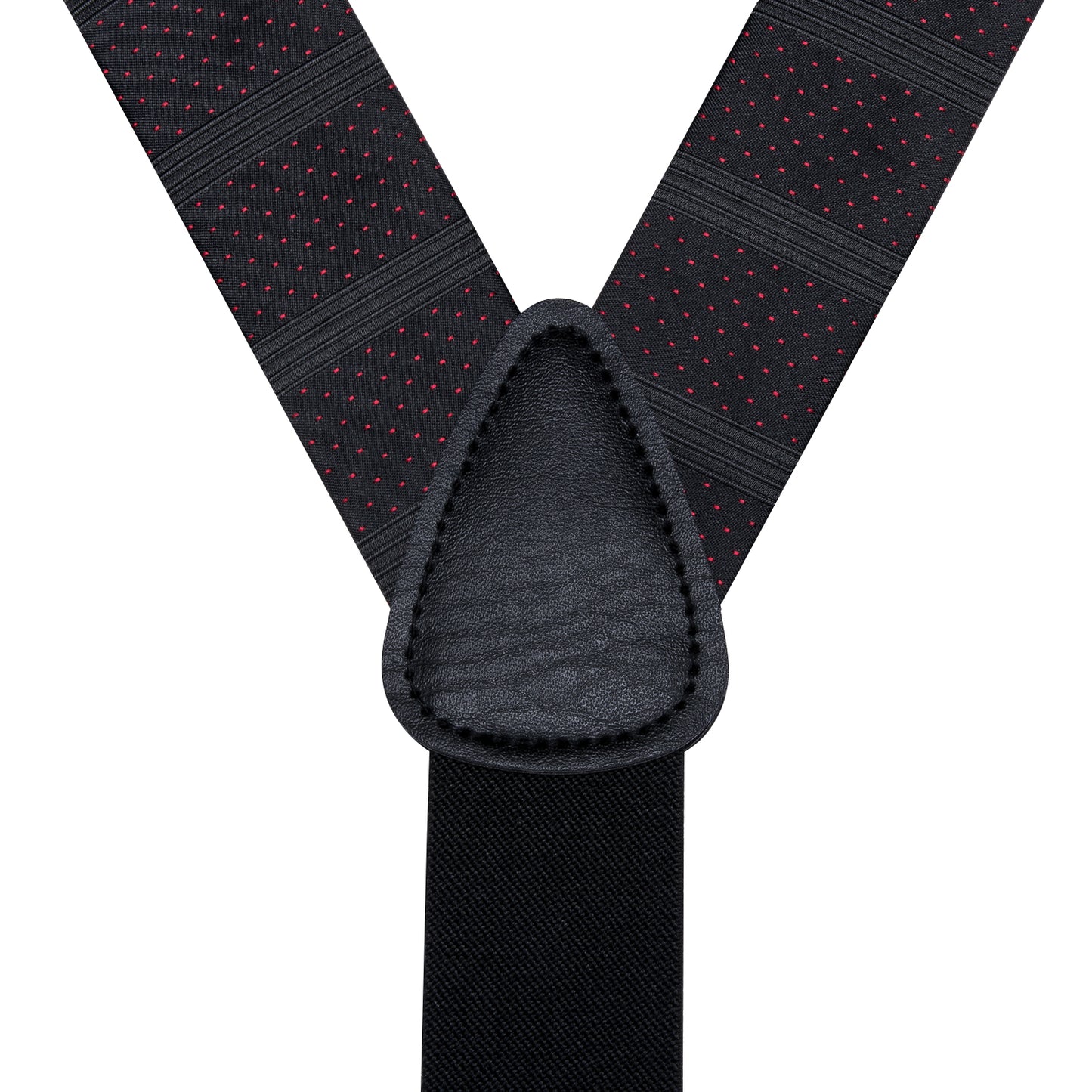 BD3010 Men's Braces Designer Clip Suspender Set [Black Dots]