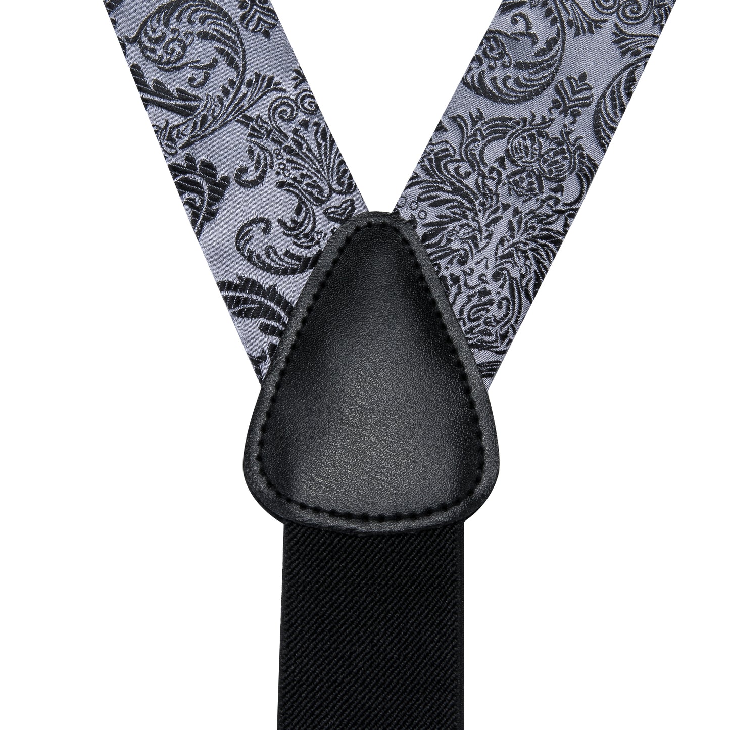 BD3014 Men's Braces Designer Clip Suspender Set [Steel Feather]