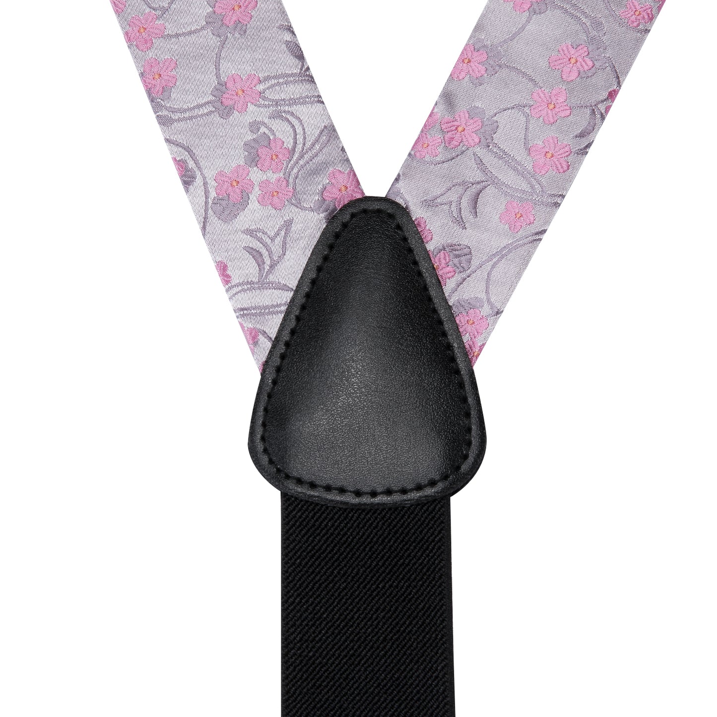 BD3018 Men's Braces Designer Clip Suspender Set [Pink Floral]