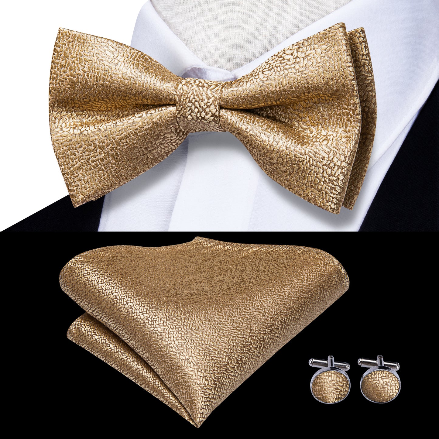 BD3045 Men's Braces Designer Clip Suspender Set [Goldy Velvet ]