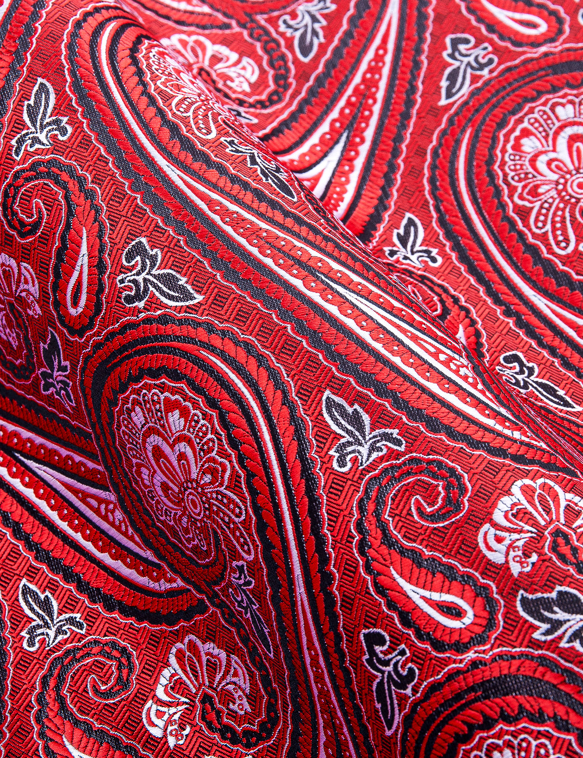 Novelty Silky Shirt - Raspberry Swirl