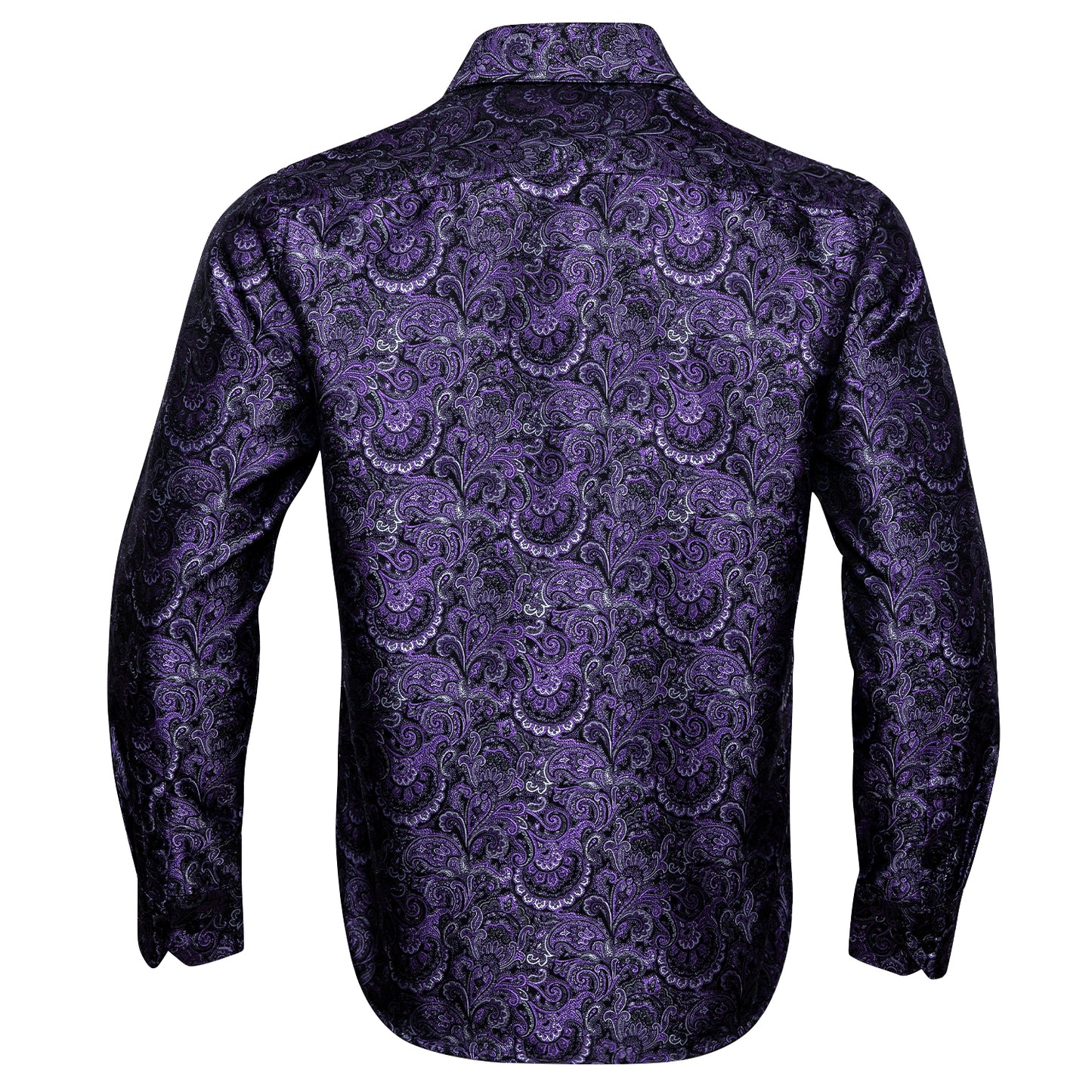 Novelty Silky Shirt - Violet Castle