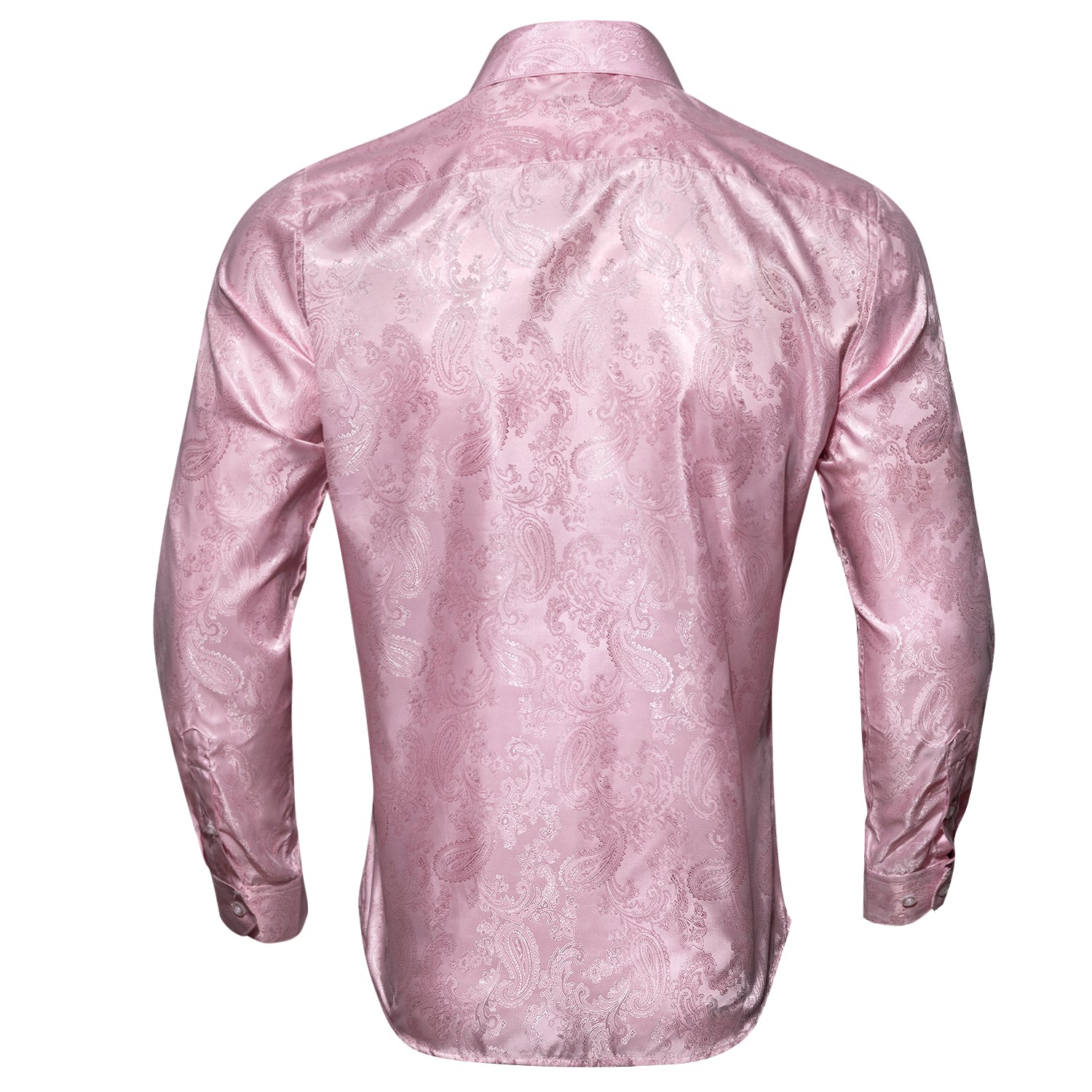 Mens pink clearance paisley western shirt