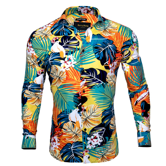 Novelty Printed Shirt - Sandy Jungle