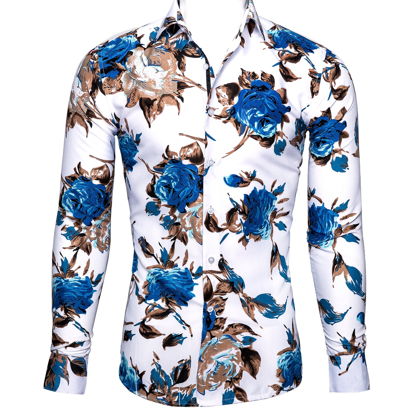 Novelty Printed Shirt - Rosy Blue