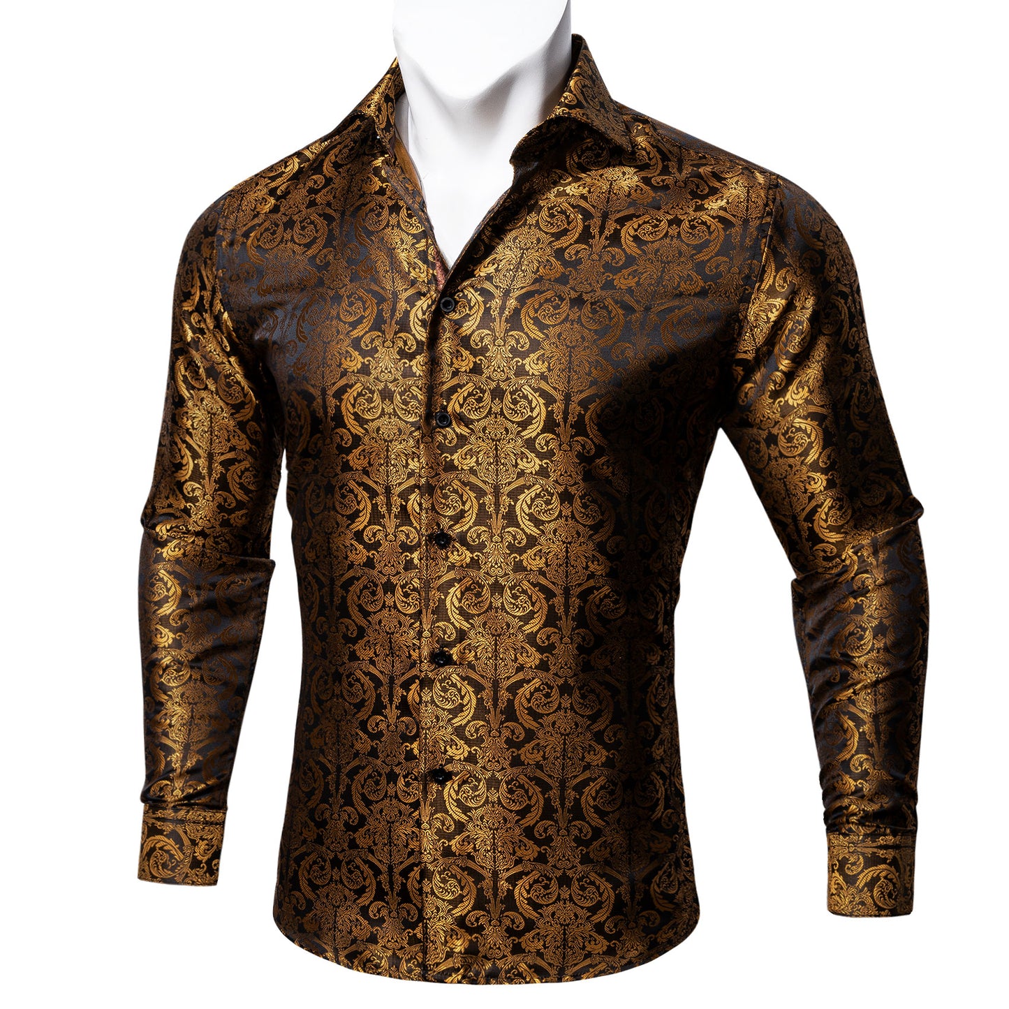 Novelty Silky Shirt - Golden Palace