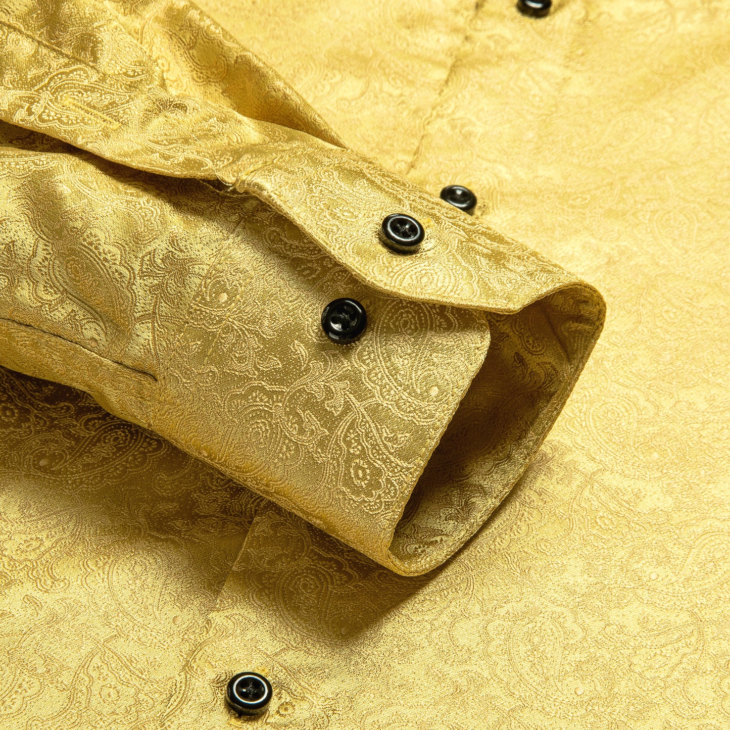 Novelty Silky Shirt - Golden Nuts