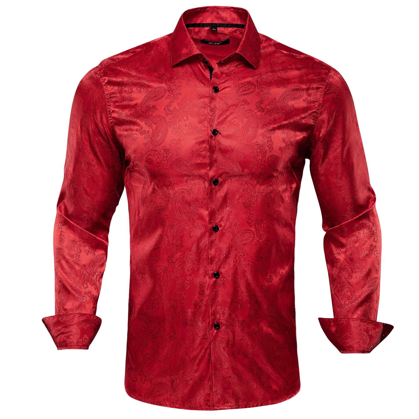 Novelty Silky Shirt - Red Cashews
