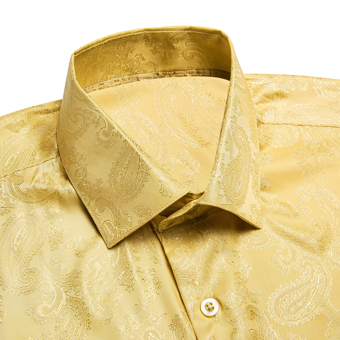 Novelty Silky Shirt - Yellow Nuts