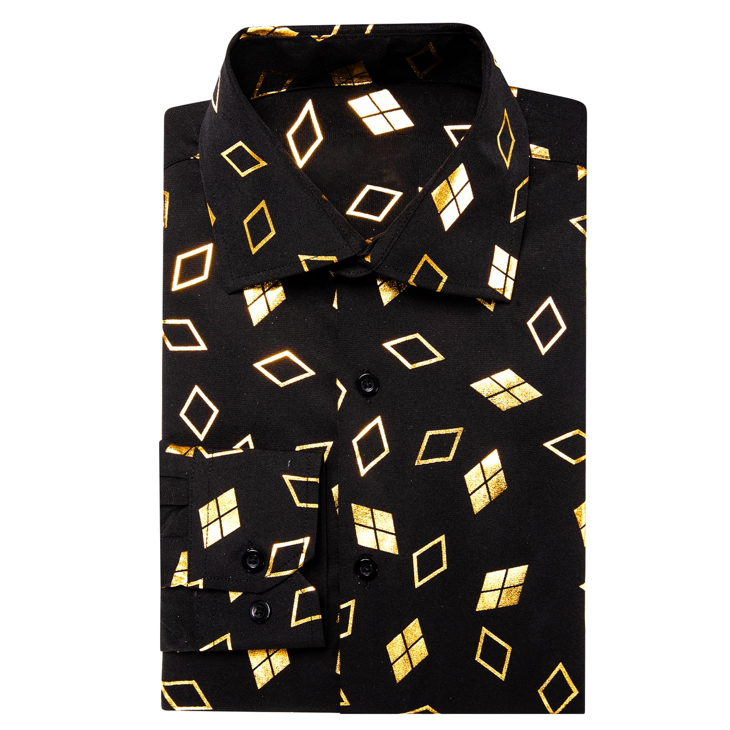 Novelty Printed Shirt - Golden Clubs