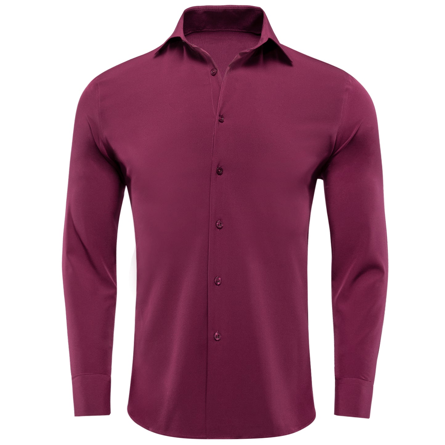 Plain Shirt - Burgundy