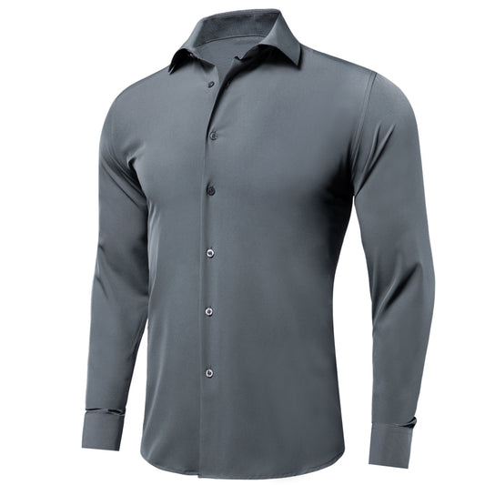 Plain Shirt - Charcoal Grey