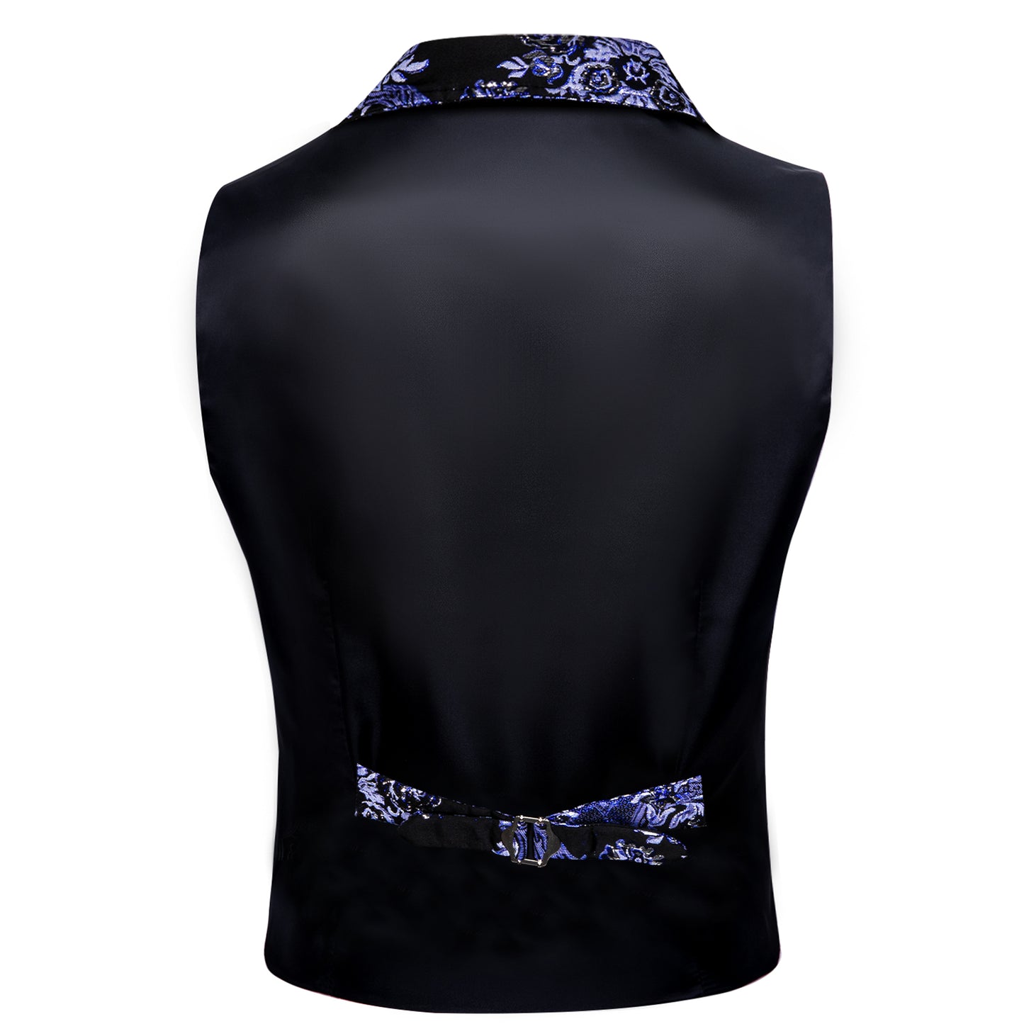 Victorian Waistcoat Steampunk Vintage Vest Silky Retro Palace Denim Blue