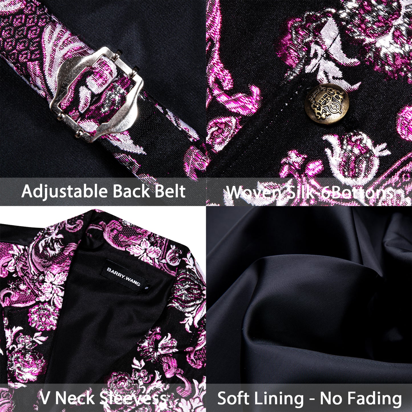 Victorian Waistcoat Steampunk Vintage Vest Silky Retro Palace Purple
