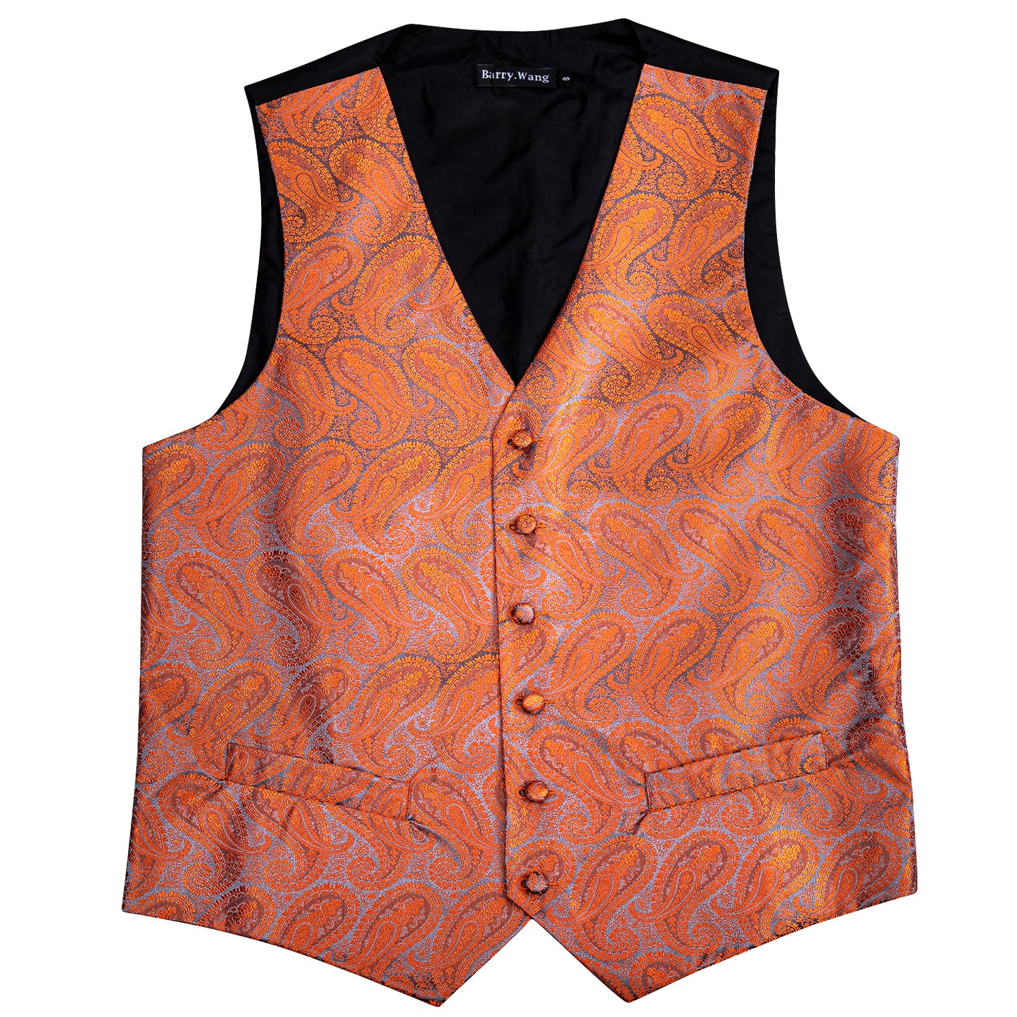Designer Floral Waistcoat Silky Novelty Vest Sunrise Whales