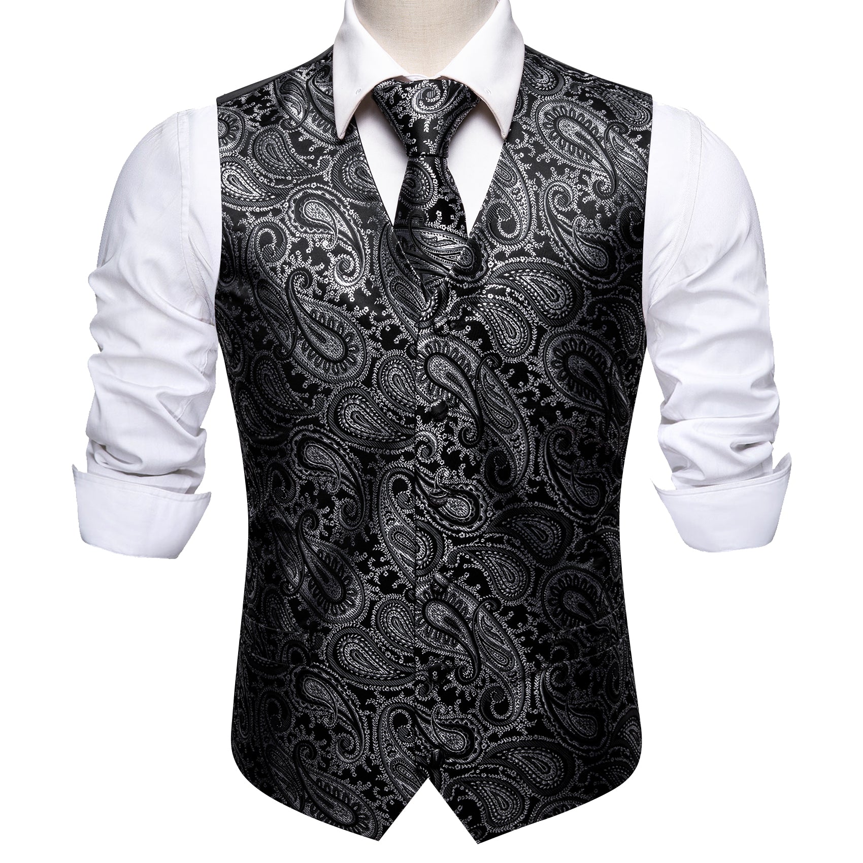 Grey on sale paisley waistcoat