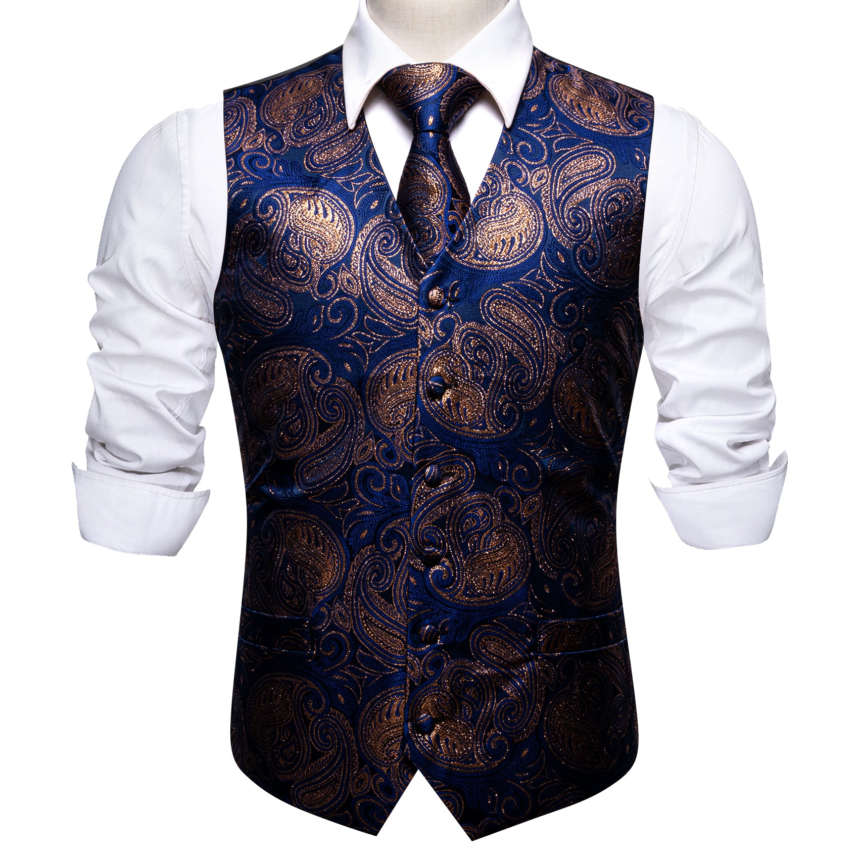 Gold hotsell paisley waistcoat