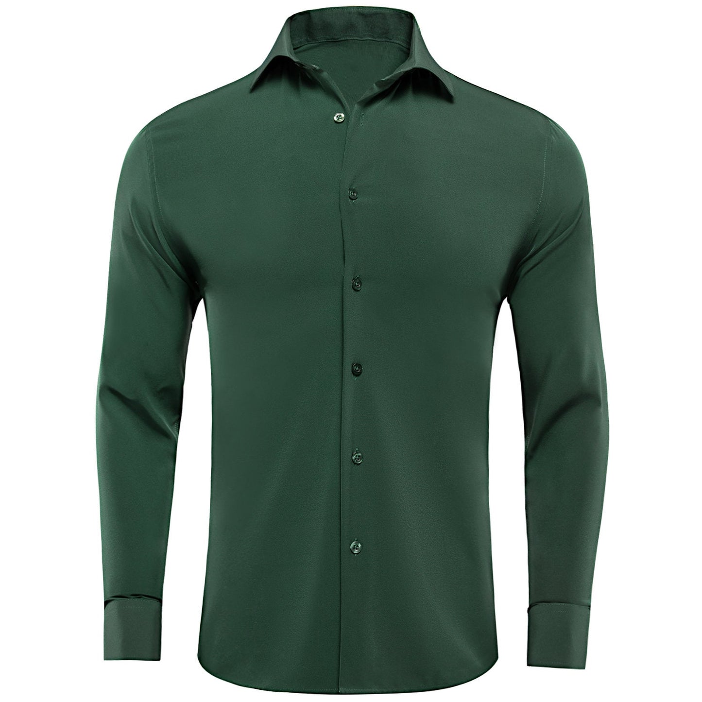 Men's 4-Way Stretch Dress Shirt Wrinkle-Free Long Sleeve All