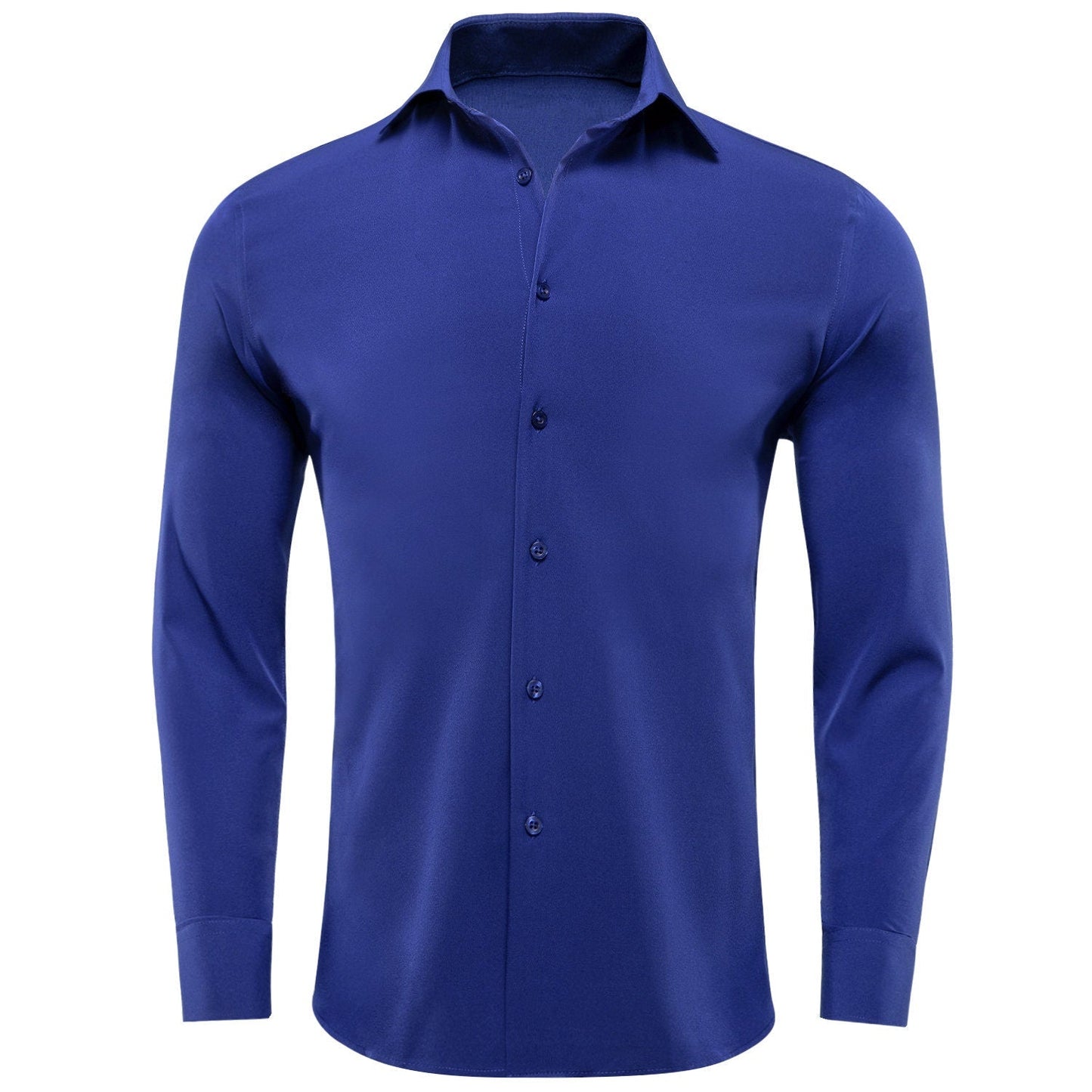 Men's 4-Way Stretch Dress Shirt Wrinkle-Free Long Sleeve Lilac Purple
