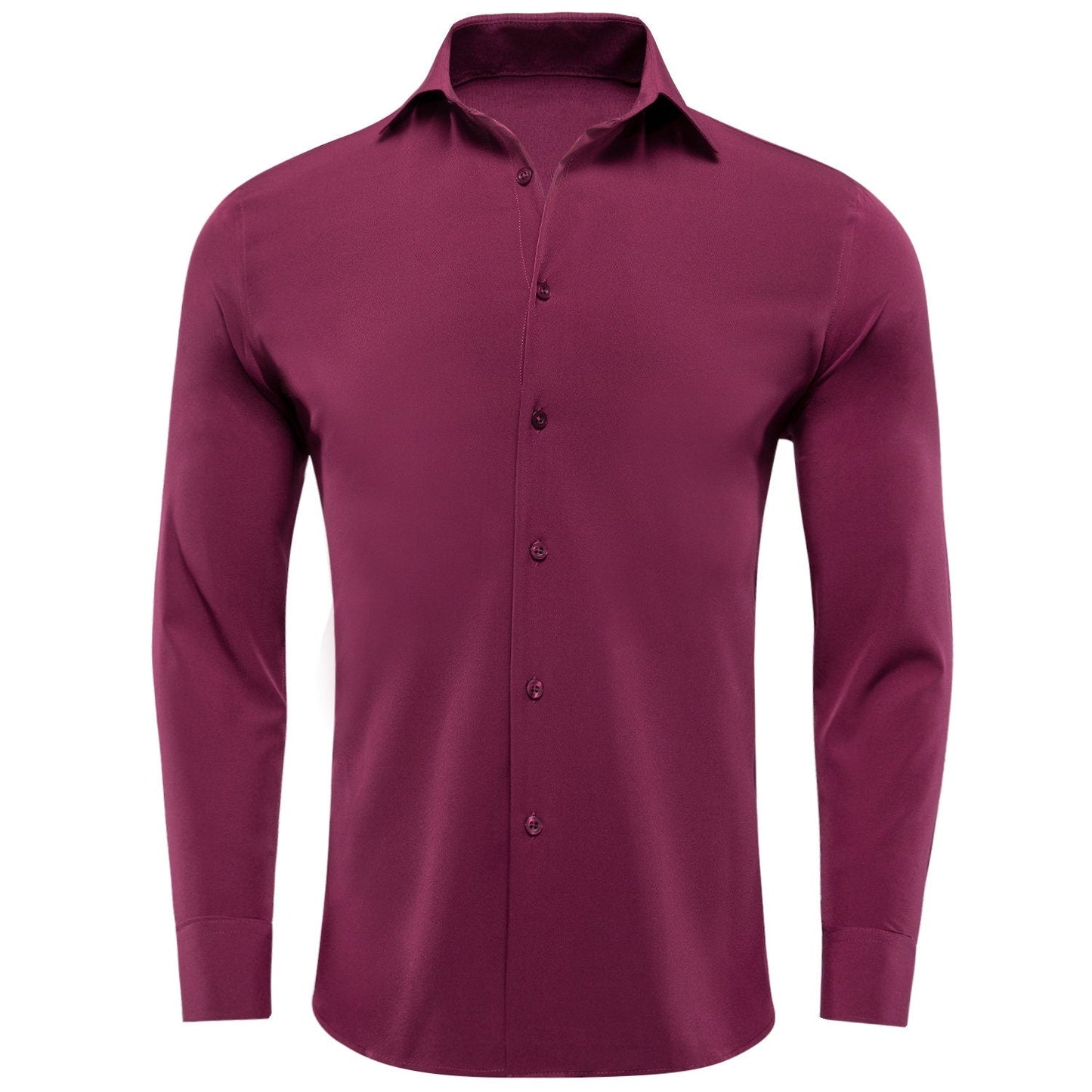 Men's 4-Way Stretch Dress Shirt Wrinkle-Free Long Sleeve Lilac Purple