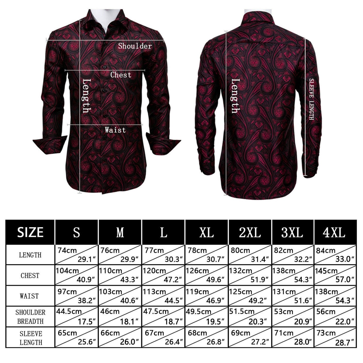 Men's Dress Shirt Long Sleeve