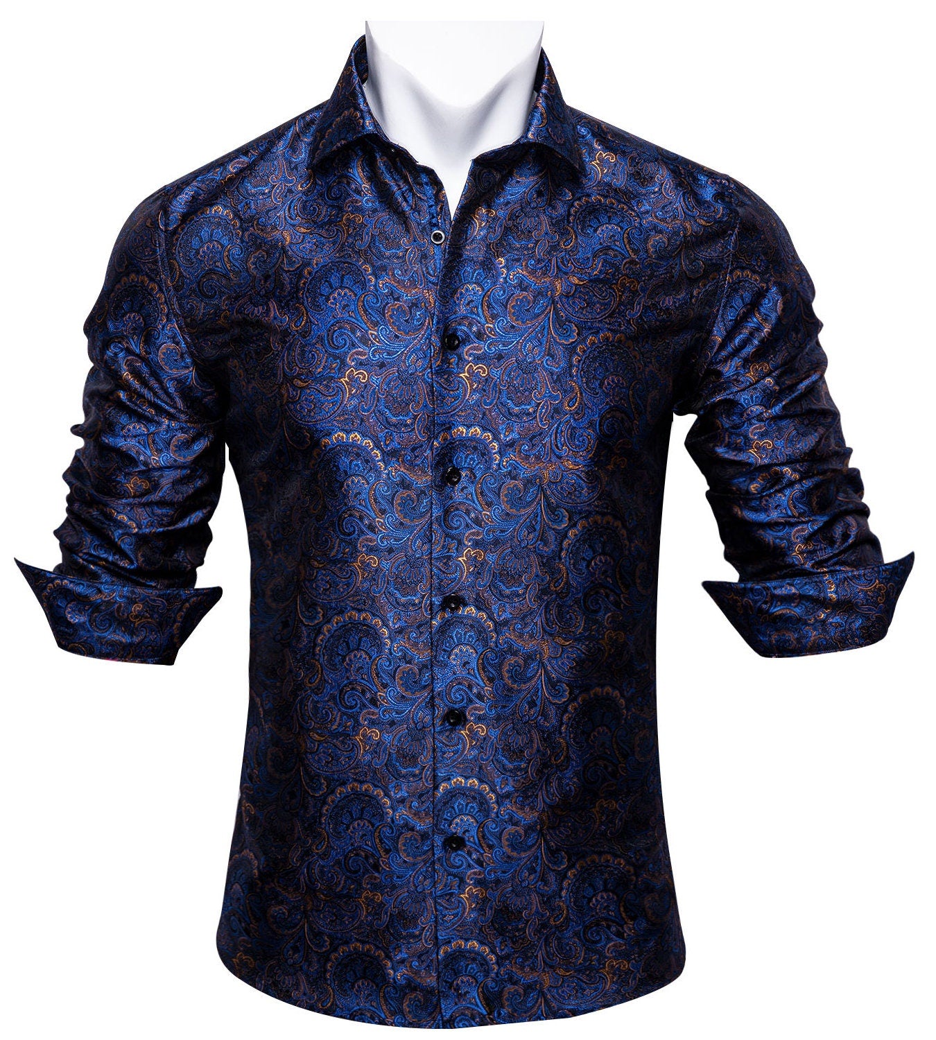 Men's Dress Shirt Long Sleeve Royal Blue