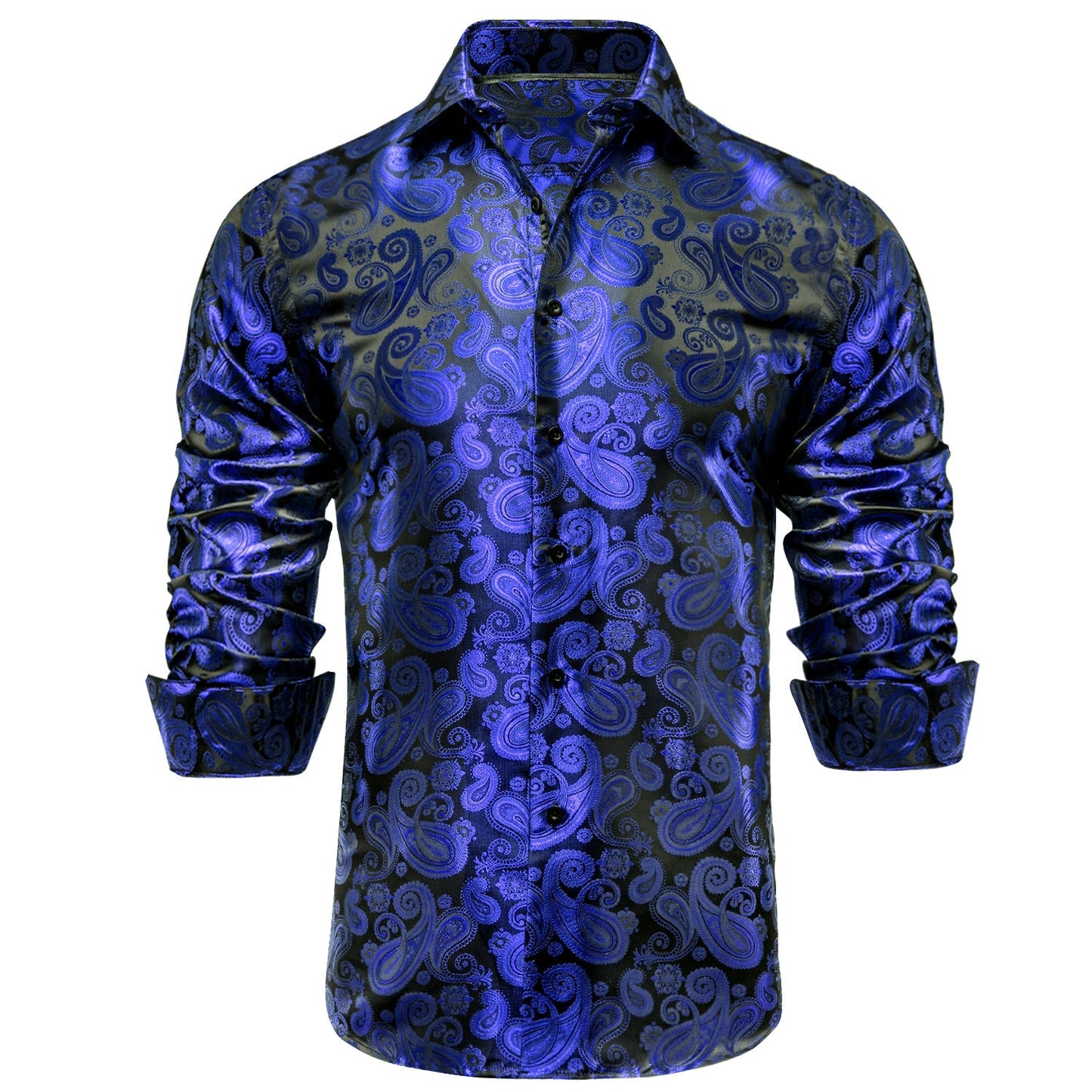 Men's Dress Shirt Long Sleeve Midnight Blue