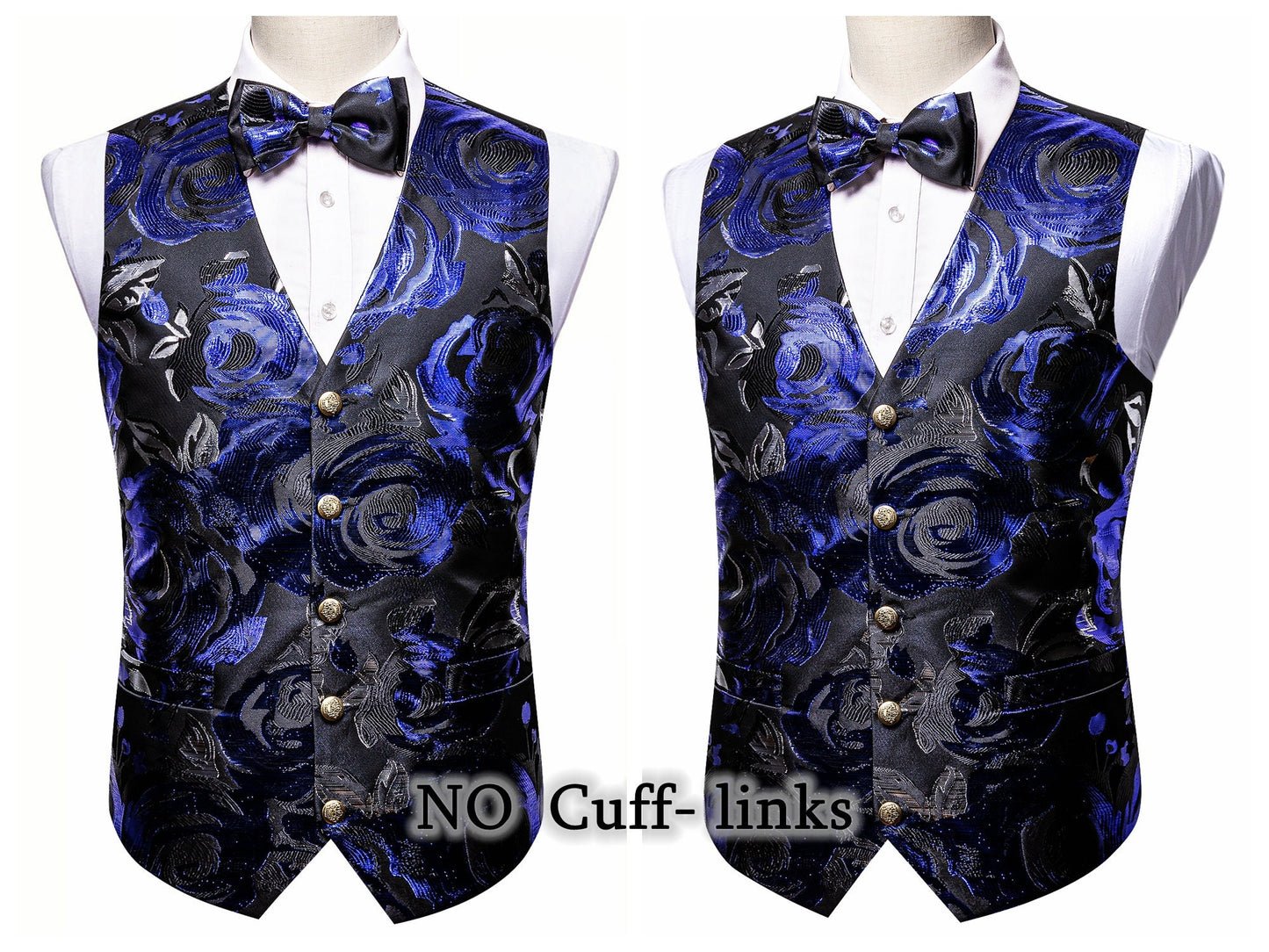 Men's Waistcoat Silky Tuxedo  Set Diamond [Charcoal Grey+]